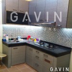 kitchen set minimalis graha raya bintaro by gavin