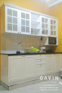 Q2503 kitchen set duco putih semi glossy by gavin