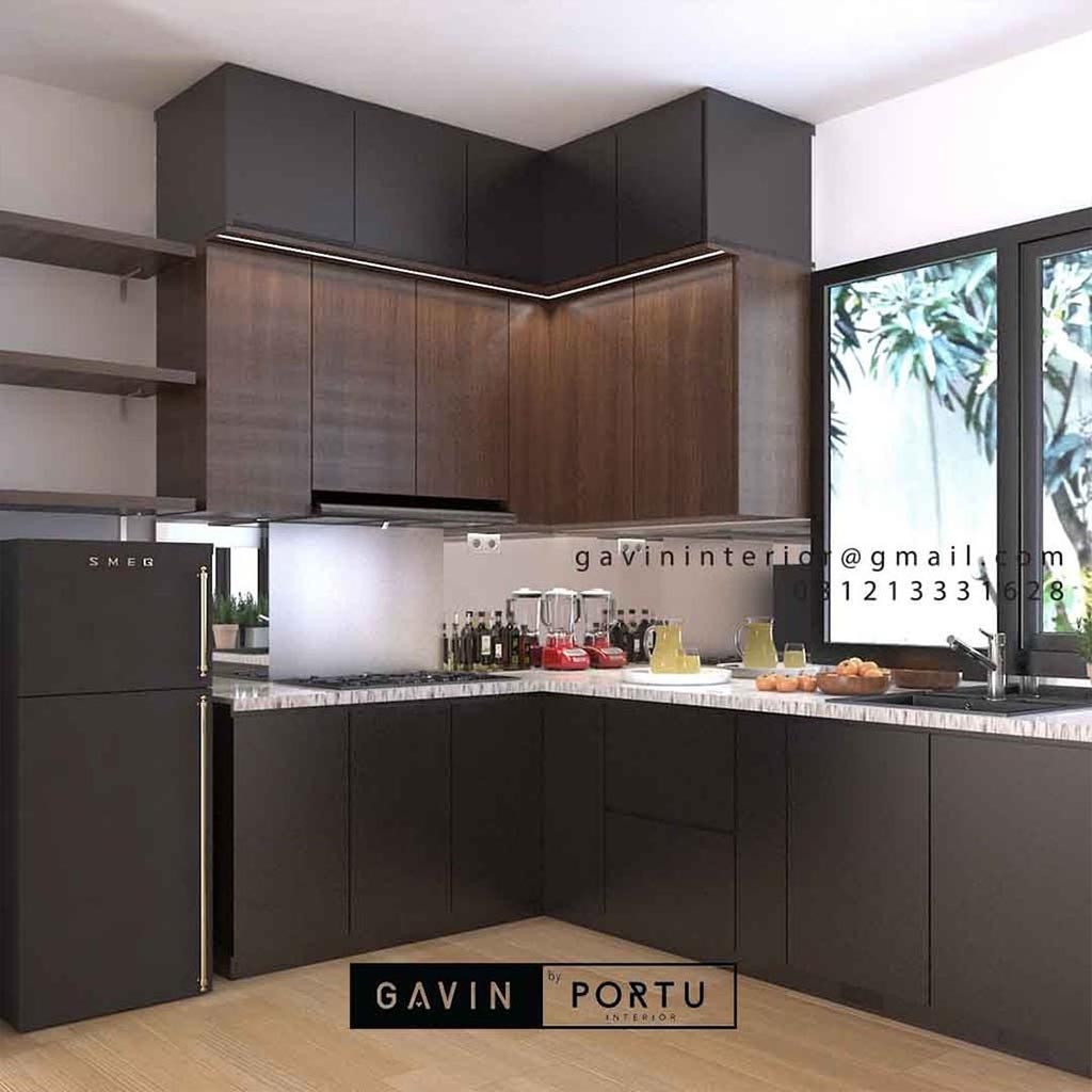 Gambar Lemari Dapur Design Mininalis Modern Id4773p Kitchen Set Minimalis Lemari Pakaian Custom Hpl Duco Dan Laker Terbaik