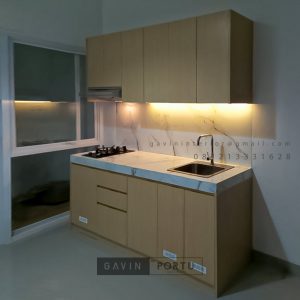 Harga Kitchen Set Motif Kayu Perumahan Darmawangsa Residence Tambun Utara Bekasi ID5144